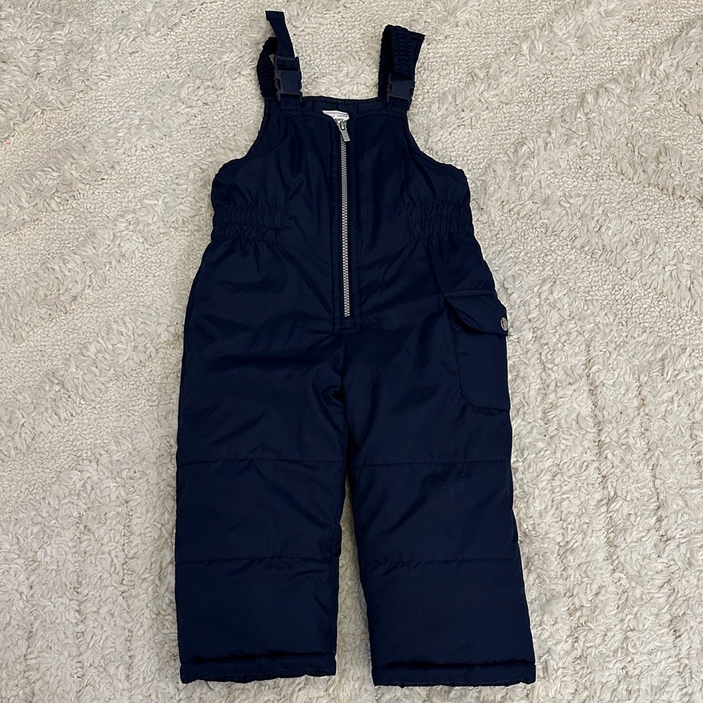 3T Carter's Navy Insulated Kids Snow Overalls